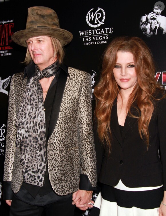 Lisa Marie Presley et son mari Michael Lock­wood  à la soirée "Elvis The Exhibition - The Show - The Experience" à Las Vegas, le 23 avril 2015 