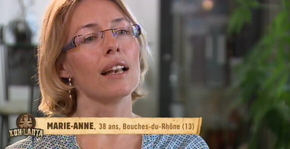 Marie-Anne dans Koh-Lanta 2015, le vendredi 24 avril 2015, sur TF1