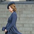  Kate Middleton &agrave; quelques semaines de la naissance de son second enfant, le 13 mars 2015 &agrave; la cath&eacute;drale St Paul, pour une messe comm&eacute;morant l'engagement britannique en Afghanistan. 