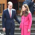  La duchesse Catherine de Cambridge le 27 mars 2015 &agrave; Londres lors de sa derni&egrave;re sortie officielle, avec le prince William, avant la naissance de son second enfant. 