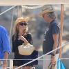 Exclusif - Bob Geldof et sa fiancée Jeanne Marine en vacances à Ibiza le 8 septembre 2014. 