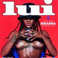  Rihanna, photographi&eacute;e par Mario Sorrenti en couverture du septi&egrave;me num&eacute;ro du magazine Lui. 