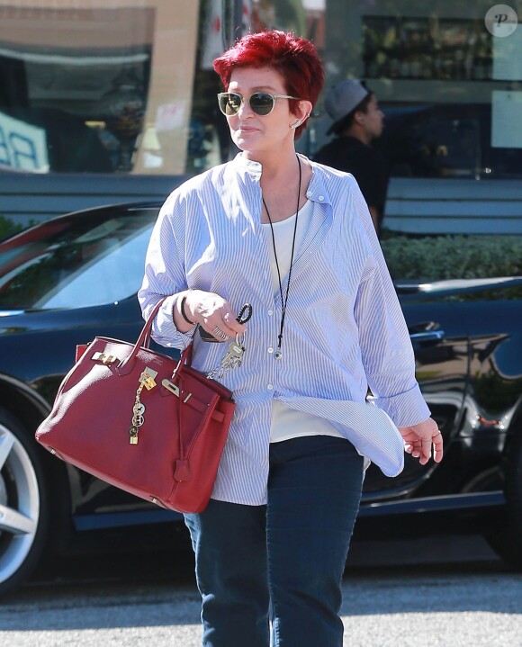 Sharon Osbourne est allée déjeuner avec une amie à West Hollywood, le 28 avril 2015  