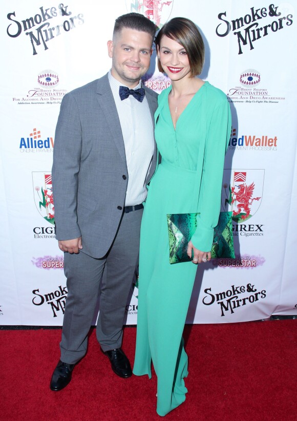 Jack Osbourne et sa femme Lisa Stelly - Soirée Brent Shapiro Foundation Summer Spectacular à Beverly Hills, le 14 septembre 2014.  