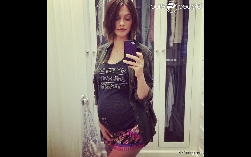  Lisa Osbourne enceinte a ajout&amp;eacute; une photo sur son compte Instagram, le 17 avril 2015 