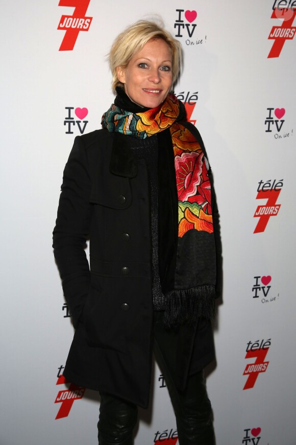 Rebecca Hampton - Soirée "I LOVE TV" organisée par Télé 7 jours autour de la patinoire du Grand Palais à Paris. Le 12 décembre 2012.