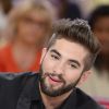 Kendji Girac participe à l'enregistrement de Vivement dimanche sur France 2, le 29 avril 2015 (diffusion de l'émission : le dimanche 3 mai 2015 sur France 2).