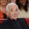 Charles Aznavour à l'enregistrement de Vivement dimanche, le 29 avril 2015 (diffusion de l'émission : le dimanche 3 mai 2015 sur France 2).