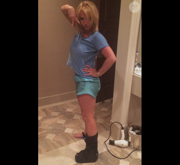 Britney Spears blessée, le 2 mai 2015 sur Instagram