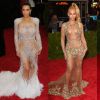 Kim Kardashian, Beyoncé et Jennifer Lopez - Soirée Costume Institute Gala 2015 dit Met Ball au Metropolitan Museum of Art à New York, le 4 mai 2015