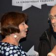 Macha Méril et son mari Michel Legrand - Rétrospective Philippe de Broca à la Cinémathèque française à Paris, le 6 mai 2015.