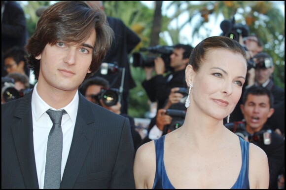Carole Bouquet et son fils Dimitri au Festival de Cannes 2007