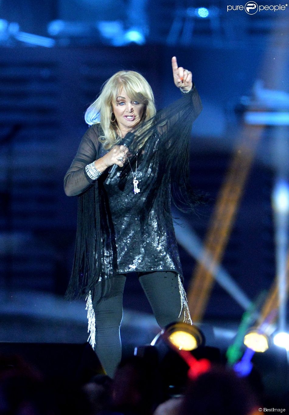  Bonnie Tyler - Concert Stars 80 au Stade de France à Saint-Denis le 9 mai 2015. 