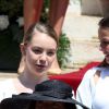 Alexandra de Hanovre et Pauline Ducruet - Baptême de Jacques et Gabriella en la cathédrale Notre-Dame-Immaculée de Monaco le 10 mai 2015
