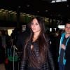 Somayeh - Retour de Rio de Janeiro des Anges 7 à l'aéroport de Charle de Gaulle à Paris, le 14 mars 2015.