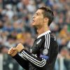Cristiano Ronaldo célèbre son but en demi-finale de la Ligue des champions au Juventus Stadium de Turin, le 5 mai 2015