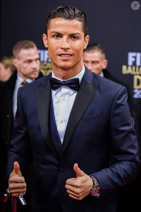 Cristiano Ronaldo au gala FIFA Ballon d'Or 2014 à Zurich, le 12 janvier 2015