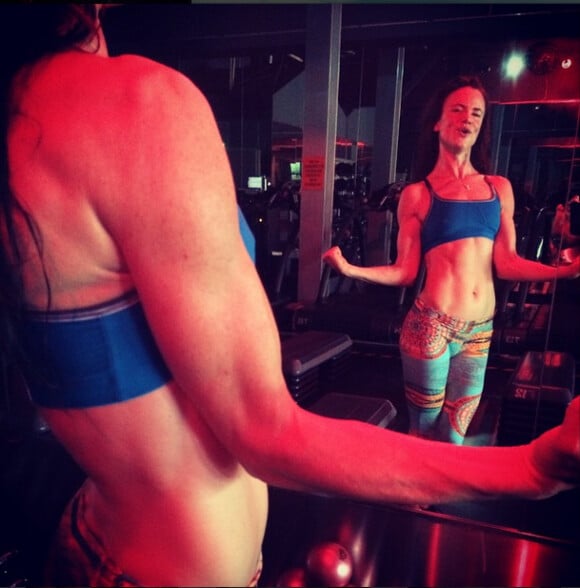 Juliette Lewis en plein effort, photo publiée sur son compte Instagram le 14 mai 2015