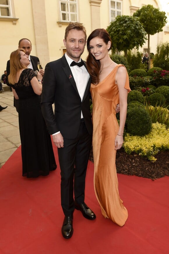Lydia Hearst et Chris Hardwick lors du Life Ball 2015 à Vienne, le 16 mai 2015  