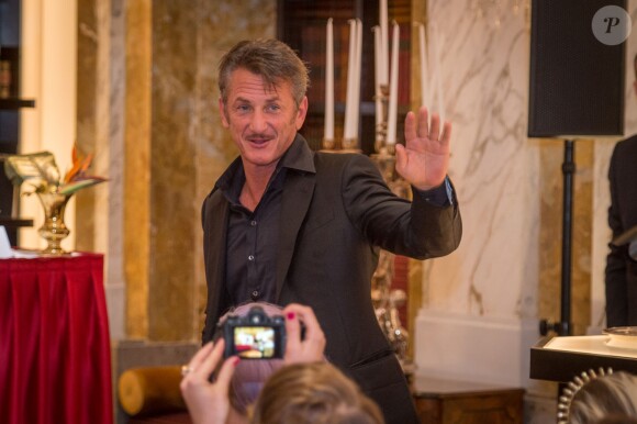 Sean Penn à la conférence de presse « Life Ball Gold » à Vienne, le 16 mai 2015  