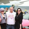 Kelly Osbourne, Gery Keszler, Dita von Teese - Arrivées des people à l'aéroport de Vienne pour le Life Ball 2015. Le 15 mai 2015  