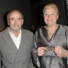 Exclusif - Claude Brasseur et sa femme Michèle - Soirée "Déguster du vin au restaurant Guy Savoy" à la Monnaie de Paris le 18 mai 2015.