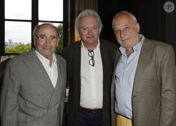 Exclusif - Claude Brasseur, Hubert de Boüard et François Berléand - Soirée "Déguster du vin au restaurant Guy Savoy" à la Monnaie de Paris le 18 mai 2015.