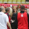 Paris Hilton lors du 22e 'World Stars Football Match' au stade Louis II de Monaco le 19 mai 2015