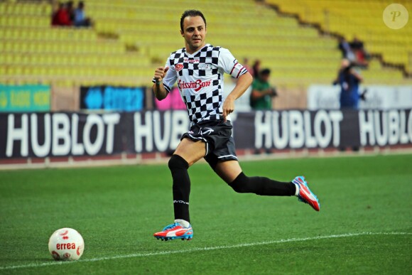 Felipe Massa lors du 22e 'World Stars Football Match' au stade Louis II de Monaco le 19 mai 2015