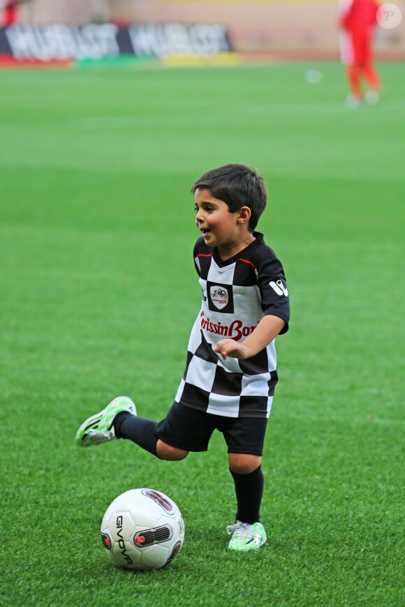 Felipinho, le fils de Felipe Massa lors du 22e 'World Stars Football Match' au stade Louis II de Monaco le 19 mai 2015