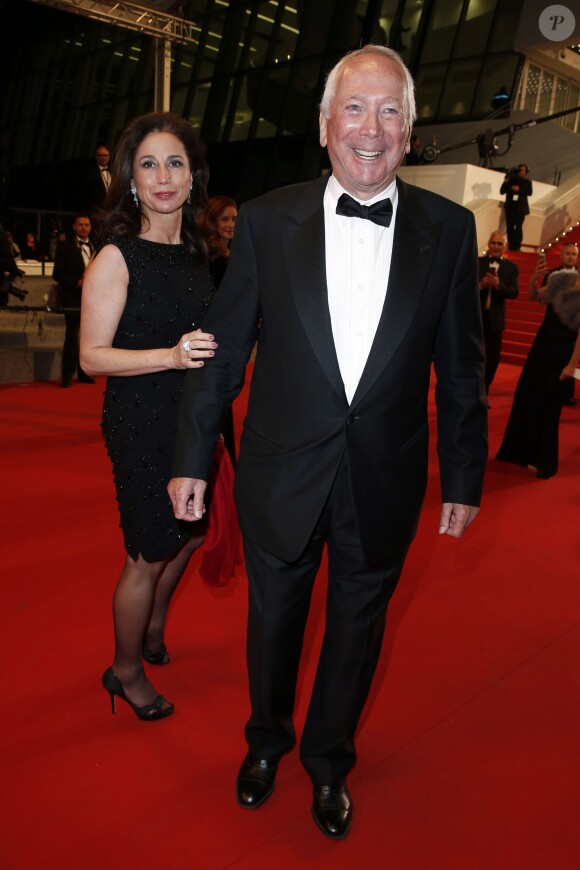 Marc Dorcel et sa femme - Montée des marches du film "Love" lors du 68e Festival International du Film de Cannes, le 20 mai 2015.