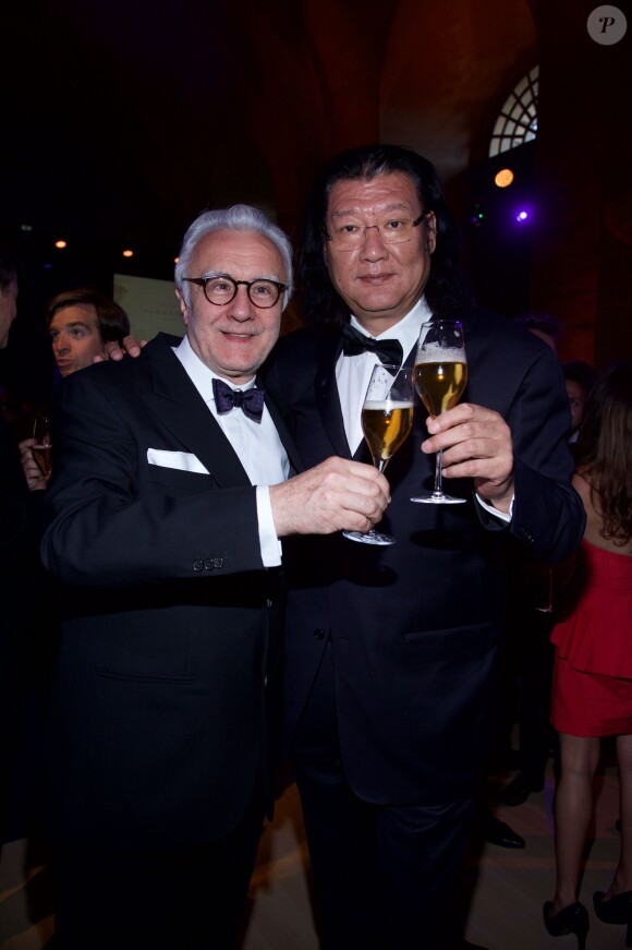 Les chefs Alain Ducasse et Da Dong - Soirée du tricentenaire de la Maison Martell au château de Versailles le 20 mai 2015. Diane Kruger est l'égérie de Martell pour le tricentenaire de cette marque de cognac du groupe Pernod-Ricard.
