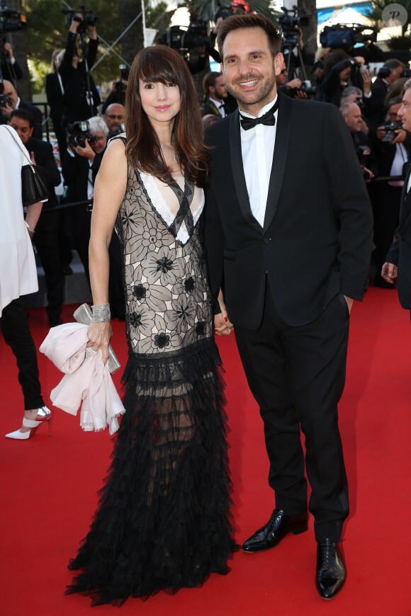 Christophe Michalak et sa femme Delphine McCarty - Montée des marches du film "The Little Prince" (Le Petit Prince) lors du 68 ème Festival International du Film de Cannes, à Cannes le 22 mai 2015. 