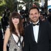 Christophe Michalak et sa femme Delphine McCarty radieux lors de la montée des marches du film "The Little Prince" (Le Petit Prince) lors du 68 ème Festival International du Film de Cannes, à Cannes le 22 mai 2015.