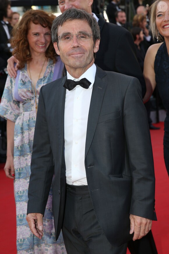 David Pujadas lors de la montée des marches du film "The Little Prince" (Le Petit Prince) lors du 68 ème Festival International du Film de Cannes, à Cannes le 22 mai 2015.