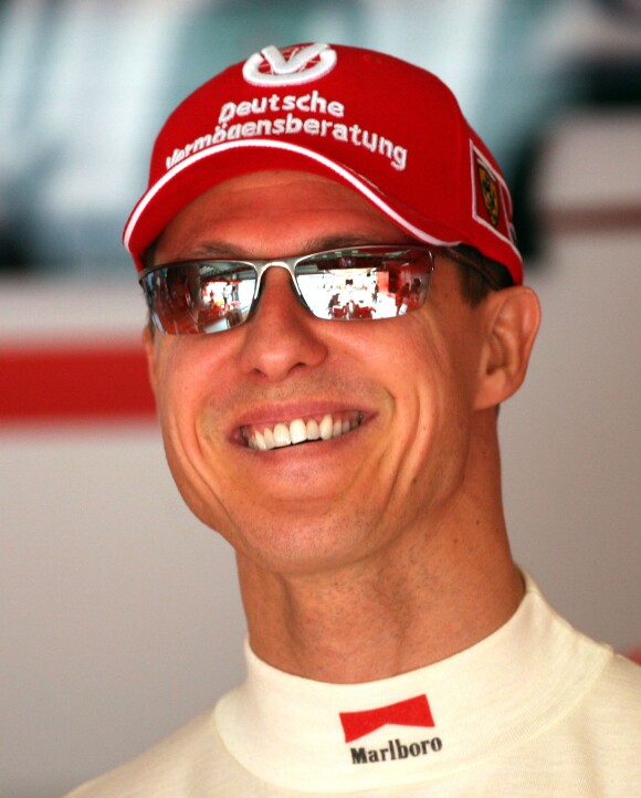 Michael Schumacher sur le circuit de Sepang à Kuala Lumpur, le 17 mars 2006