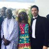 Exclusif - Souleymane Cissé et Richard Orlinski participent à la dernière soirée à la suite Sandra and Co organisée à l'occasion du 68e Festival international du film de Cannes, le 22 mai 2015.