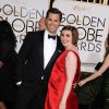 Lena Dunham, Andrew Rannells (habillé en Ralph Lauren) - 72ème cérémonie annuelle des Golden Globe Awards à Beverly Hills. Le 11 janvier 2015  