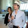 Nikki Reed et Ian Somerhalder - People à l'aéroport de Nice le 22 mai 2015  