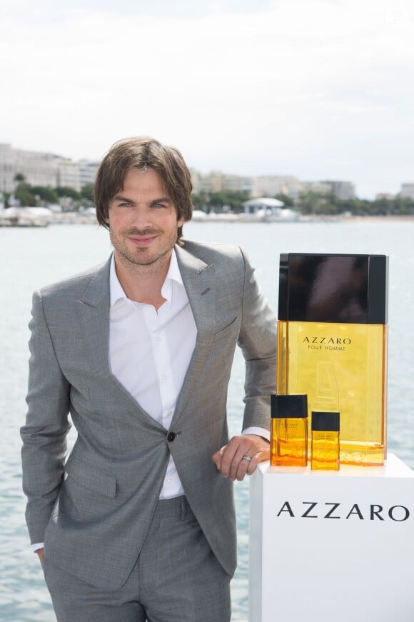 Photocall avec Ian Somerhalder, nouvelle égérie du parfum "Azzaro pour Homme" lors du 68ème festival international du film de Cannes. Le 21 mai 2015  