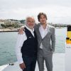Franck Provost - Photocall avec Ian Somerhalder, nouvelle égérie du parfum "Azzaro pour Homme" lors du 68ème festival international du film de Cannes. Le 21 mai 2015  