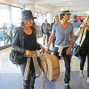 Les jeunes mariés Ian Somerhalder et Nikki Reed arrivent à l'aéroport de LAX à Los Angeles pour prendre l'avion pour Nice, le 19 mai 2015  