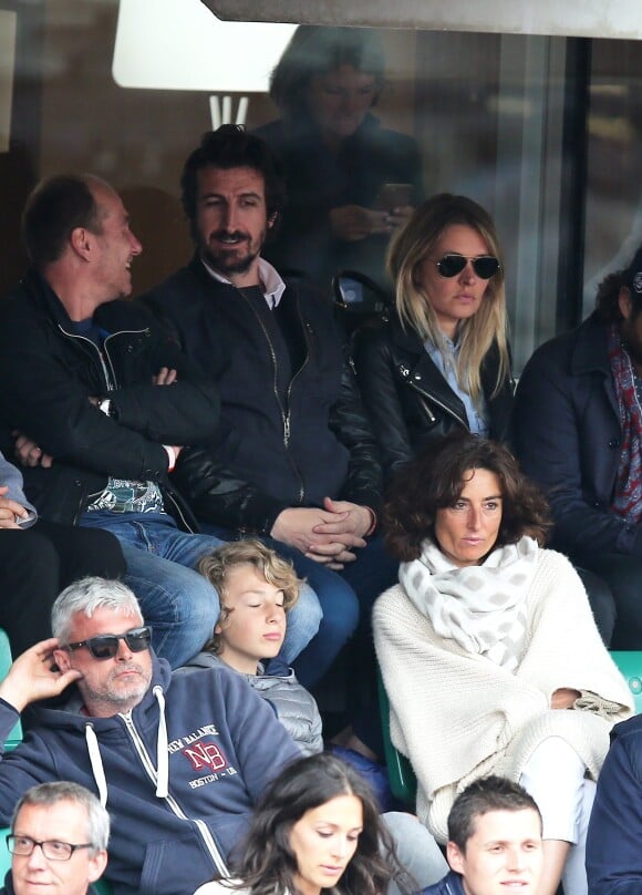 Johan Micoud , Nathalie Iannetta - People à Roland-Garros à Paris le 31 mai 2015.