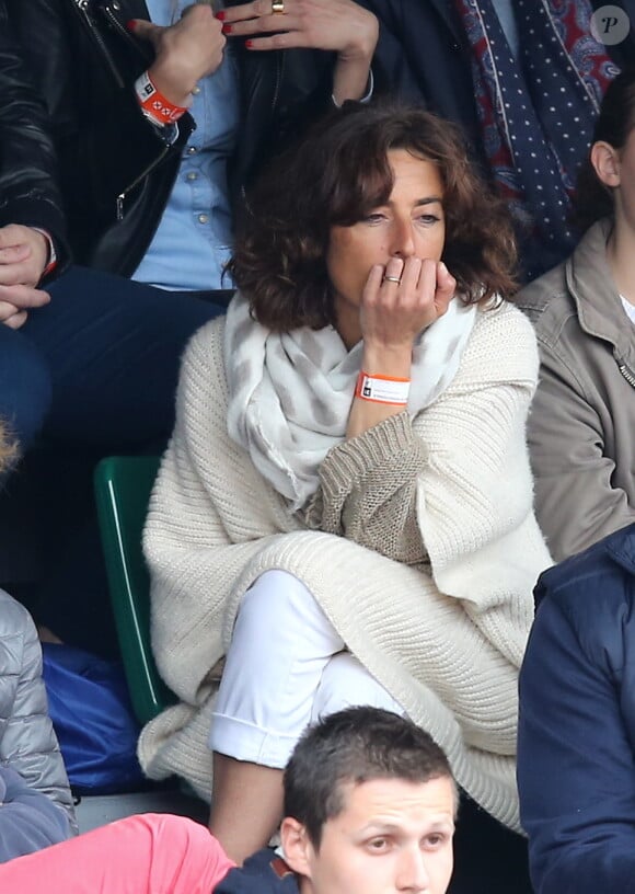 Nathalie Iannetta - People à Roland-Garros à Paris le 31 mai 2015.