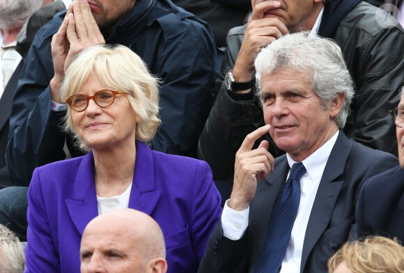 Catherine Ceylac et Claude Serillon - People à Roland-Garros à Paris le 31 mai 2015.