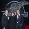 Colin Trevorrow, Bryce Dallas Howard et Chris Pratt - Première du film "Jurassic World" à l'Ugc Normandie à Paris le 29 mai 2015.
