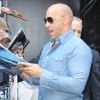 Vin Diesel arrive aux GMA studios à New York, le 29 juillet 2014. 