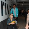 Iggy Azalea et son compagnon Nick Young arrivent à l'aéroport Heathrow de Londres. Le 20 juin 2014 20th June 2014.