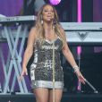  Mariah Carey chante live avec ses enfants Moroccan et Monroe lors de l'&eacute;mission "Jimmy Kimmel Live!" &agrave; Hollywood, le 18 mai 2015  