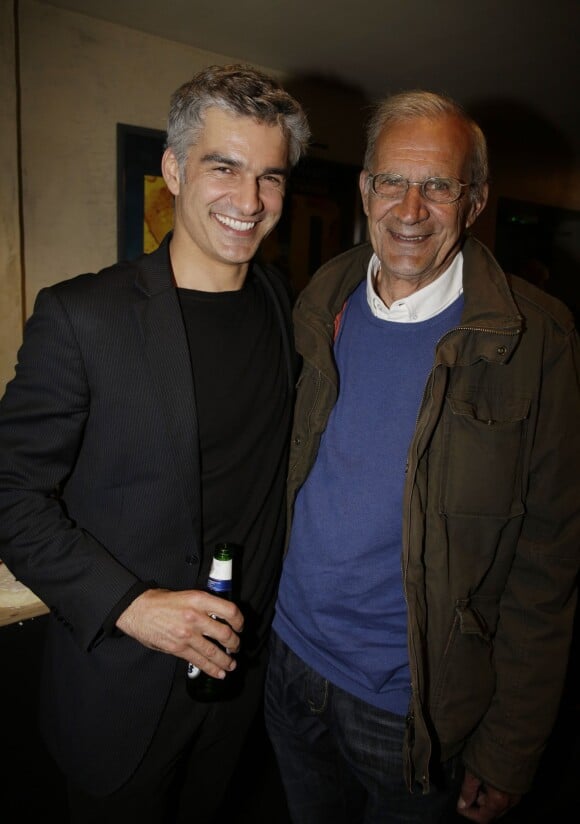 Francois Vincentelli et son père Jean-Louis - After-party pour le lancement de la 3e saison de la série Hard, au cinéma Max Linder, à Paris, France, le 1er juin 2015.